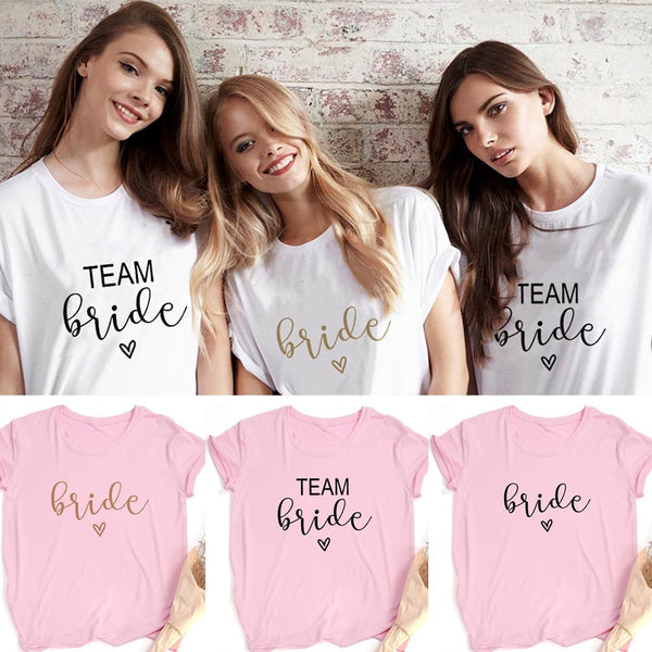 Team Bride Print Women T-shirt