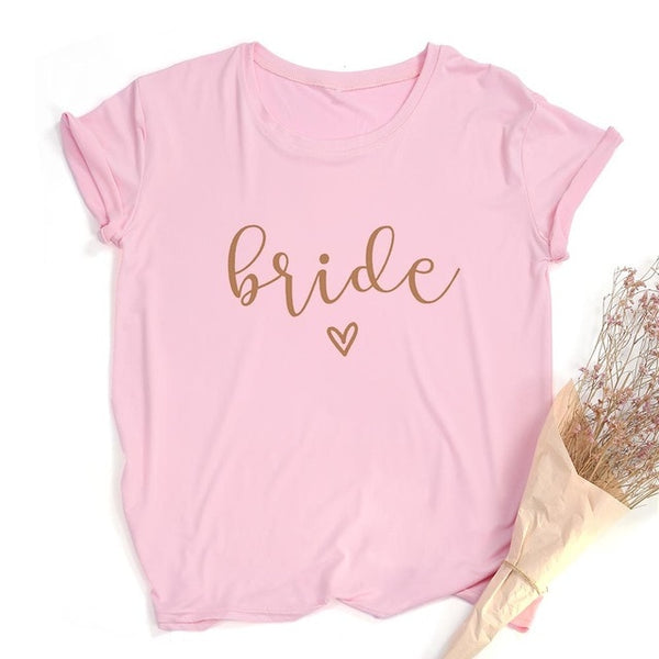 Team Bride Print Women T-shirt