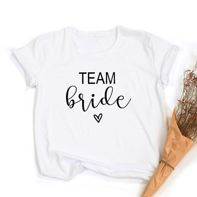 Team Bride Print Women T-shirt