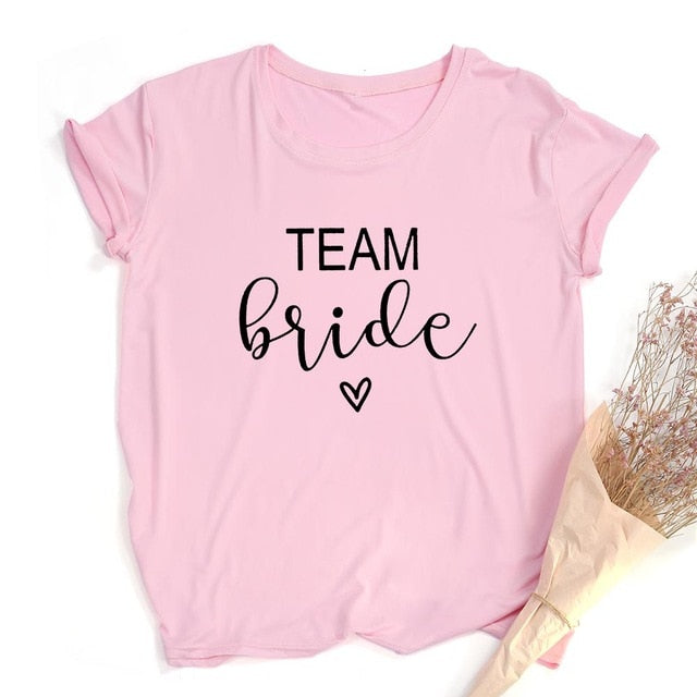 Team Bride Print Women T-shirt