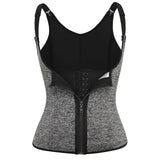 Waist Trainer Corset Zipper Vest Body Shaper Cincher Tank Top