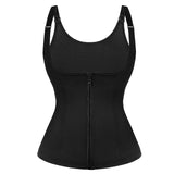 Waist Trainer Corset Zipper Vest Body Shaper Cincher Tank Top