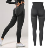 High Waisted Seamless Stretchy Long Scrunch Bums Leggins