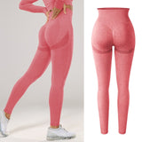 High Waisted Seamless Stretchy Long Scrunch Bums Leggins