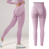 High Waisted Seamless Stretchy Long Scrunch Bums Leggins