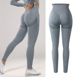 High Waisted Seamless Stretchy Long Scrunch Bums Leggins