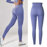 High Waisted Seamless Stretchy Long Scrunch Bums Leggins