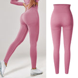 High Waisted Seamless Stretchy Long Scrunch Bums Leggins