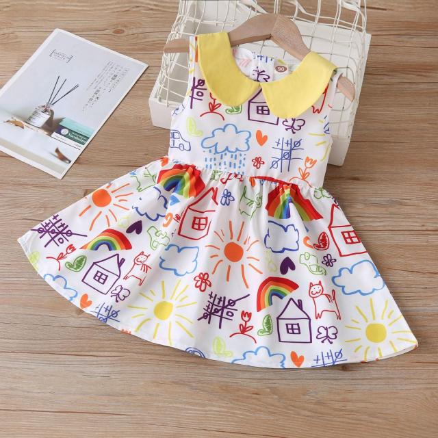 Vest Princess Dresses Baby Girls Sleeveless Unicorn