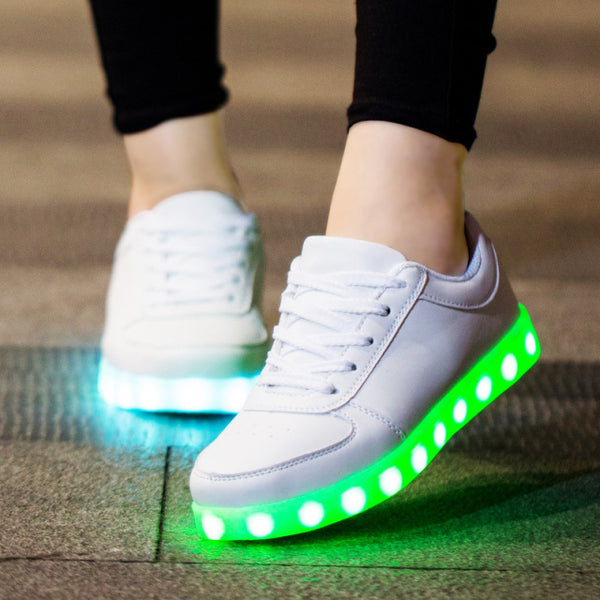 USB Charger Glowing Led Slippers Luminous Sneakers