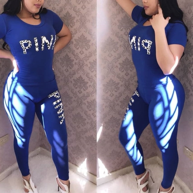 Tracksuits Set Top And Skinny Pants