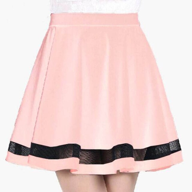 Fashion Women Skirt Kawaii Faldas Ladies Midi Skirt Sexy Skirts Womens Pleated Skirts Saias Korea Clothes Summer Tutu Femme