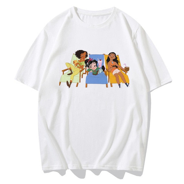 Cute Cartoon T Shirt Funny Princess