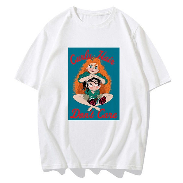 Cute Cartoon T Shirt Funny Princess