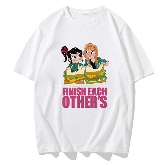 Cute Cartoon T Shirt Funny Princess