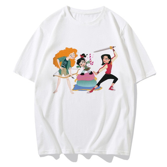 Cute Cartoon T Shirt Funny Princess