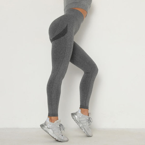 Women Sports Pants High Waist Seamless Long Scrunch Bums Leggings