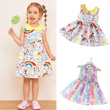 Vest Princess Dresses Baby Girls Sleeveless Unicorn