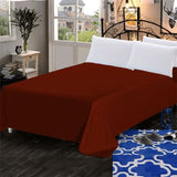 LAGMTA 1pc thick 100% cotton flat sheet solid color high quality bed sheet