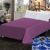 LAGMTA 1pc thick 100% cotton flat sheet solid color high quality bed sheet