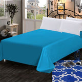 LAGMTA 1pc thick 100% cotton flat sheet solid color high quality bed sheet