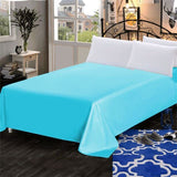 LAGMTA 1pc thick 100% cotton flat sheet solid color high quality bed sheet