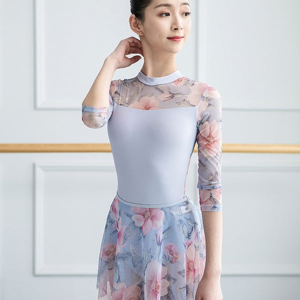 Long Sleeve Flora High Neck Ballet Dress