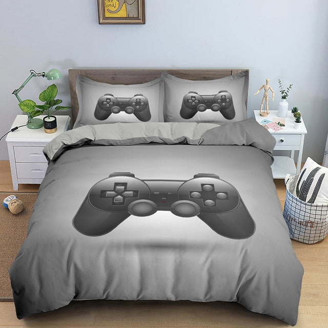 2/3 Pcs Gamer Duvet Cover Set Comforter