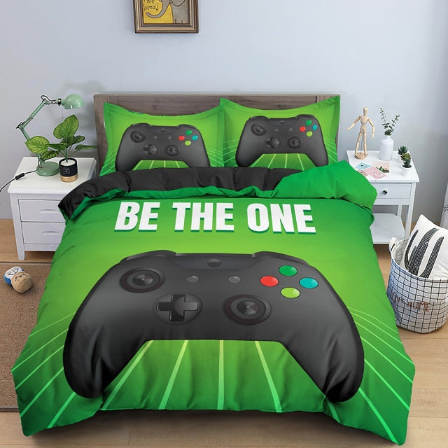 2/3 Pcs Gamer Duvet Cover Set Comforter
