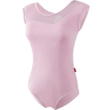 Women Black Mesh Dance Leotards