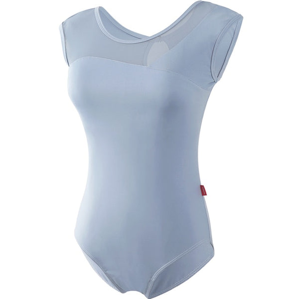Women Black Mesh Dance Leotards