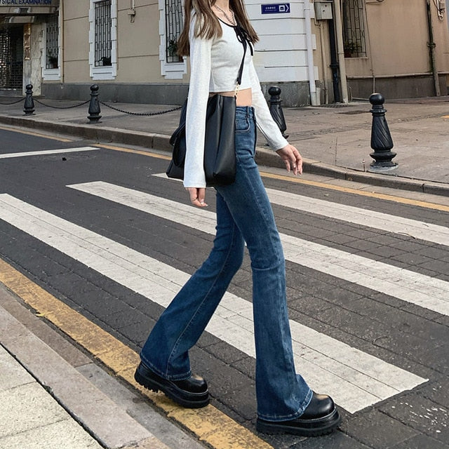 High Waist Loose Comfortable Jeans Wide Leg Pants
