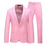 Candy Colors Slim Fit Formal Business Suits Sets