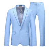 Candy Colors Slim Fit Formal Business Suits Sets