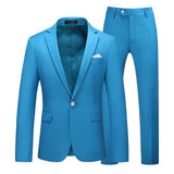 Candy Colors Slim Fit Formal Business Suits Sets