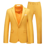 Candy Colors Slim Fit Formal Business Suits Sets