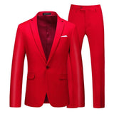 Candy Colors Slim Fit Formal Business Suits Sets