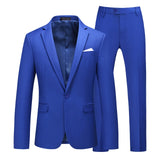 Candy Colors Slim Fit Formal Business Suits Sets