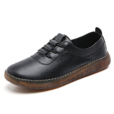 AARDIMI Women Ballet Flat Sport Shoes for Ladies Genuine Leather Flats Female Casual Loafers Shoes Woman Winter Warm Footwear