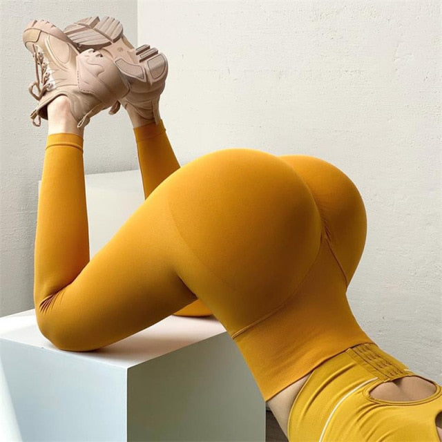 Push Up Gym Tights Workout Booty Long Scrunch Bums Leggings