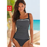 Red Slimming One Piece Classic Swimming Suit