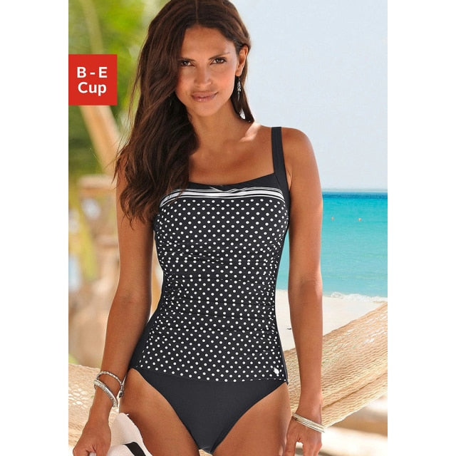 Red Slimming One Piece Classic Swimming Suit