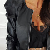 Fashion PU Leather Coats Jackets