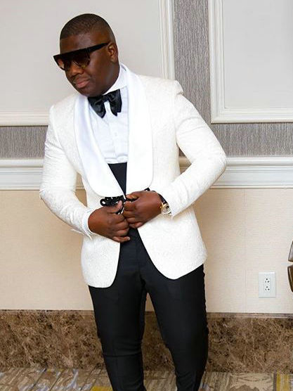 Italian Design Custom Made Black Smoking Tuxedo