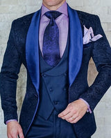 Italian Design Custom Made Black Smoking Tuxedo