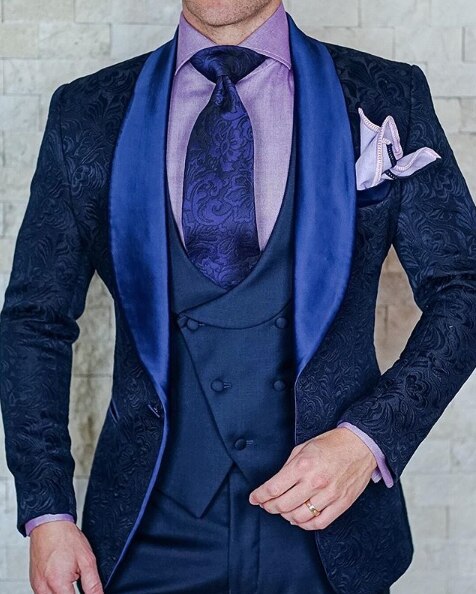 Italian Design Custom Made Black Smoking Tuxedo