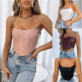 Bustiers Corsets Strapless Off Shoulder Push Up Tube Top
