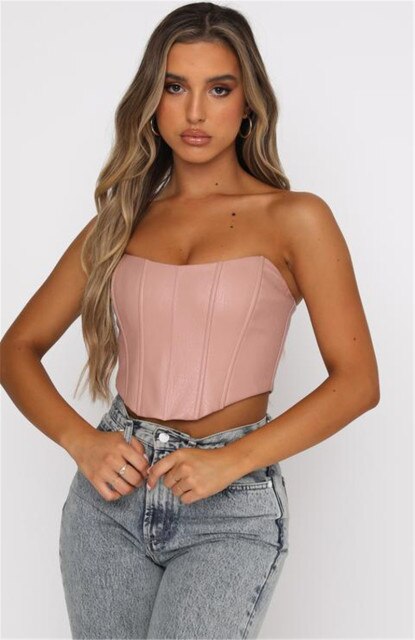 Bustiers Corsets Strapless Off Shoulder Push Up Tube Top