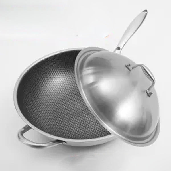 Stainless Steel Wok Non-stick Frying Pan