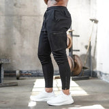 Casual Fashion Cotton  Skinny Zipper Design Workout Pant